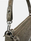 Mini Rachel Croco Shoulder Bag GRIGIO 21PFMIRAMUDCCESMA - BY FAR - BALAAN 5