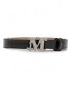 MGRAZIATA 15 CROC 24506091 005 24506091600 Crocker Leather Belt - MAX MARA - BALAAN 2