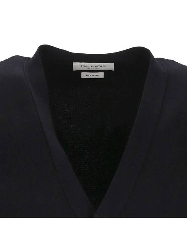 Milano Stitch 4 Bar Cardigan Navy - THOM BROWNE - BALAAN 5