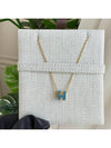 MiMini Pop H Pendant Necklace Gold Bleu Jean - HERMES - BALAAN 5