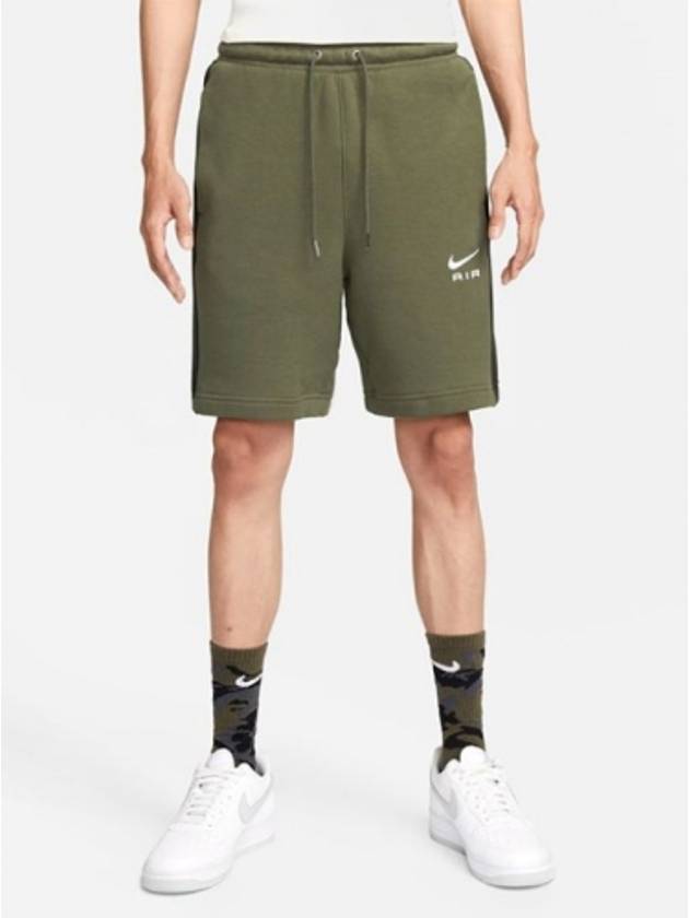 01 DQ4211 222 NSW Air French Terry Short Pants Olive - NIKE - BALAAN 1