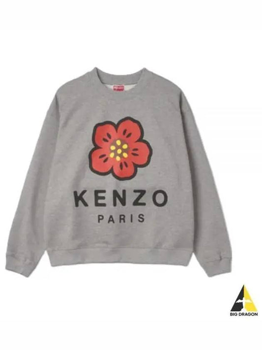 Women s Balk Flower Sweatshirt Navy Gray FC62SW011 4ME - KENZO - BALAAN 1