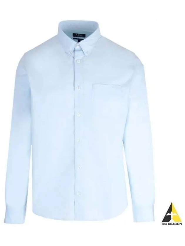 Edouard Long Sleeve Shirt Blue - A.P.C. - BALAAN 2