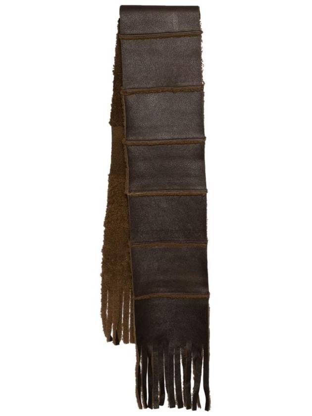 Shearling Scarf Dark Brown - OUR LEGACY - BALAAN 1