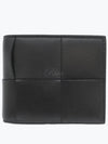 Maxi Intrecciato Coinpurse Half Wallet Black - BOTTEGA VENETA - BALAAN 2