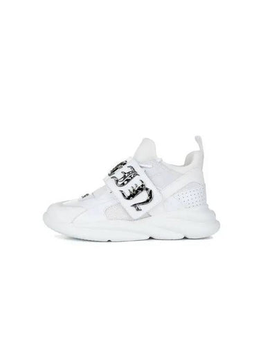 Men's Gothic Plain Runner Sneakers White 270532 - PHILIPP PLEIN - BALAAN 1