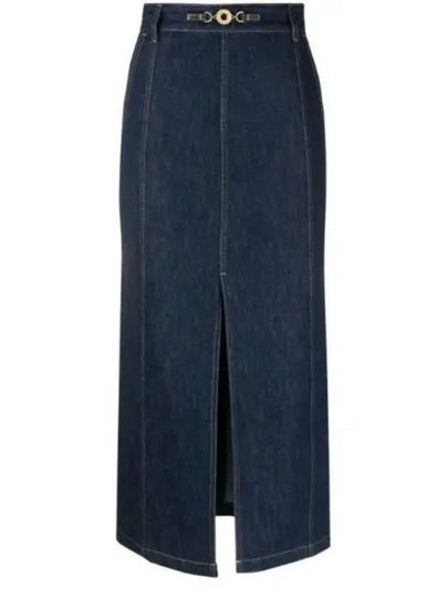 Denim Long H-Line Skirt Blue - PATOU - BALAAN 2