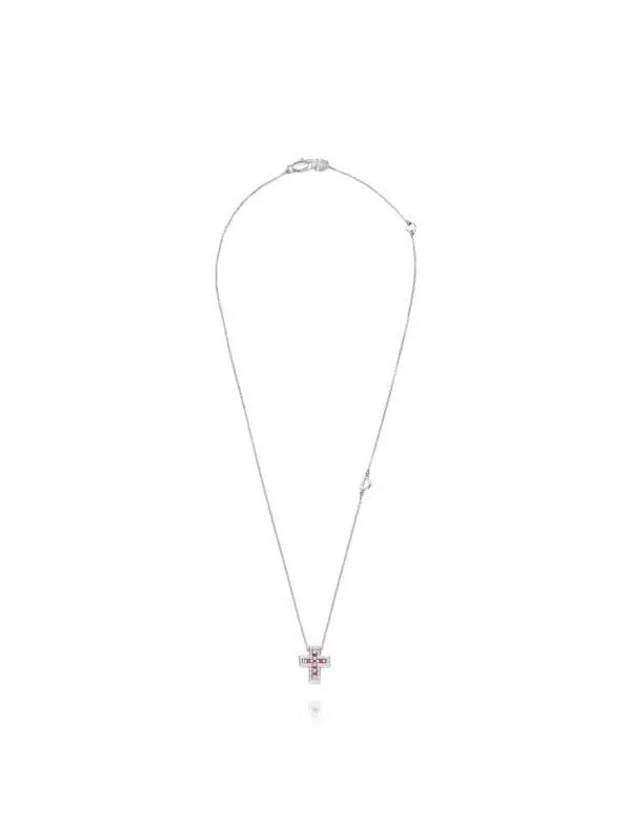 Belle Epoque Diamonds Ruby Necklace Silver - DAMIANI - BALAAN 3