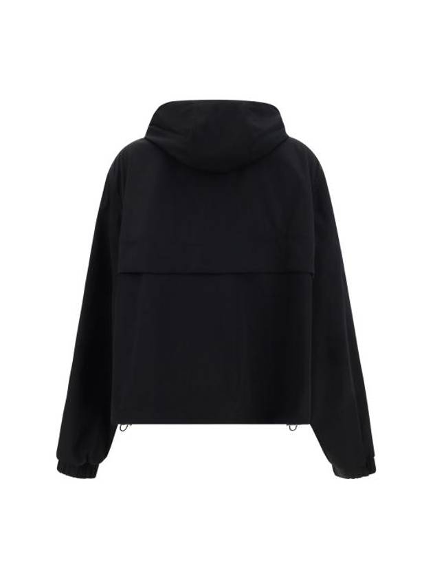 Alexandre Mattiussi Hooded Windbreaker Black - AMI - BALAAN 3