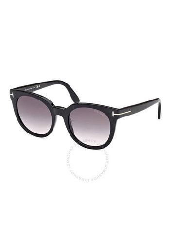 Smoke Gradient Oval Ladies Sunglasses - TOM FORD - BALAAN 1