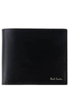 Logo Leather Half Wallet Black - PAUL SMITH - BALAAN 2