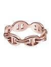 Chaine D'Ancre Enchainee Small Ring Rose Gold - HERMES - BALAAN 1