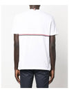 Midweight Jersey Short Sleeve T-Shirt White - THOM BROWNE - BALAAN 10