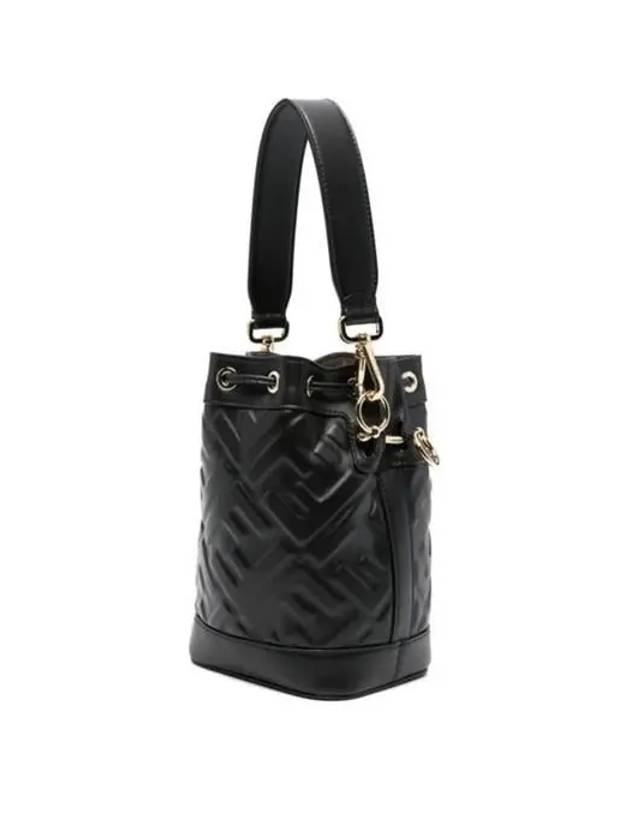 Mon Tresor FF Motif Leather Mini Bag Black - FENDI - BALAAN 8