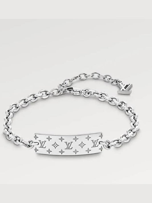 Monogram Bold Bracelet Silver - LOUIS VUITTON - BALAAN.