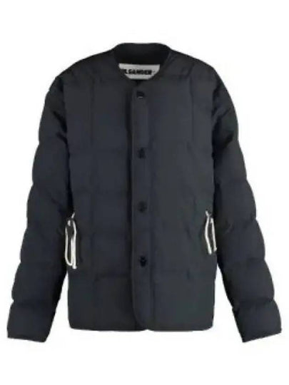 Round Neck Quilted Down Padded Jacket Black - JIL SANDER - BALAAN 2