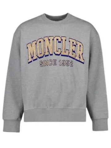 104235 Glitter logo sweatshirt 8G00019 M2642 984 - MONCLER - BALAAN 1