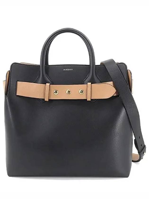 Medium Triple Stud Tote Bag Black - BURBERRY - BALAAN 2