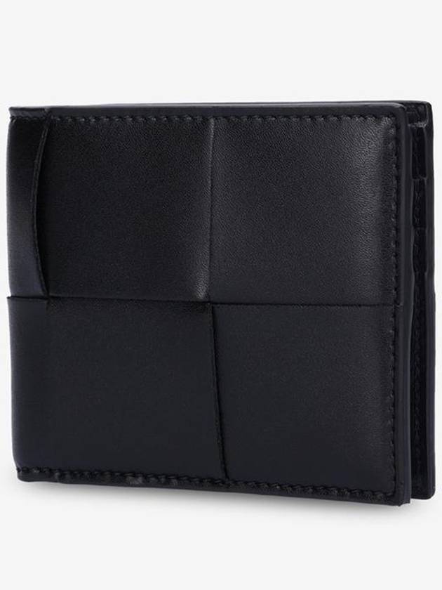 Intrecciato Cassette Half Wallet Black - BOTTEGA VENETA - BALAAN 5