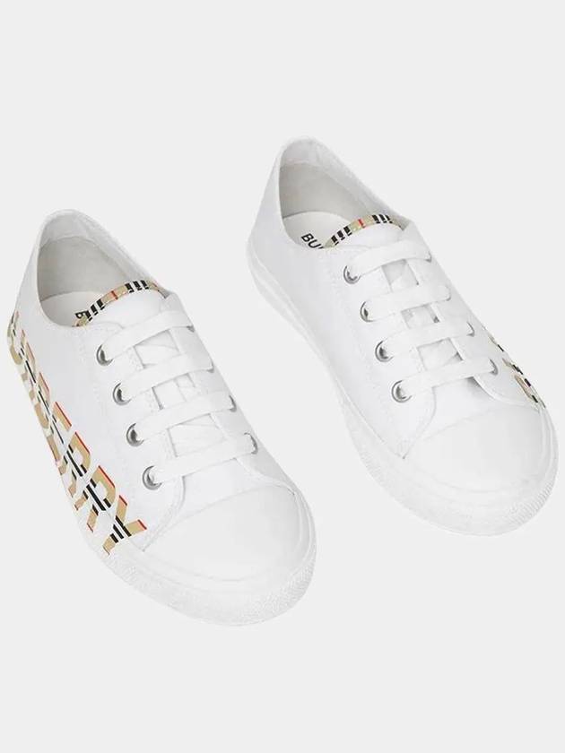 Kids Icon Stripe Logo Print Sneakers White - BURBERRY - BALAAN 5