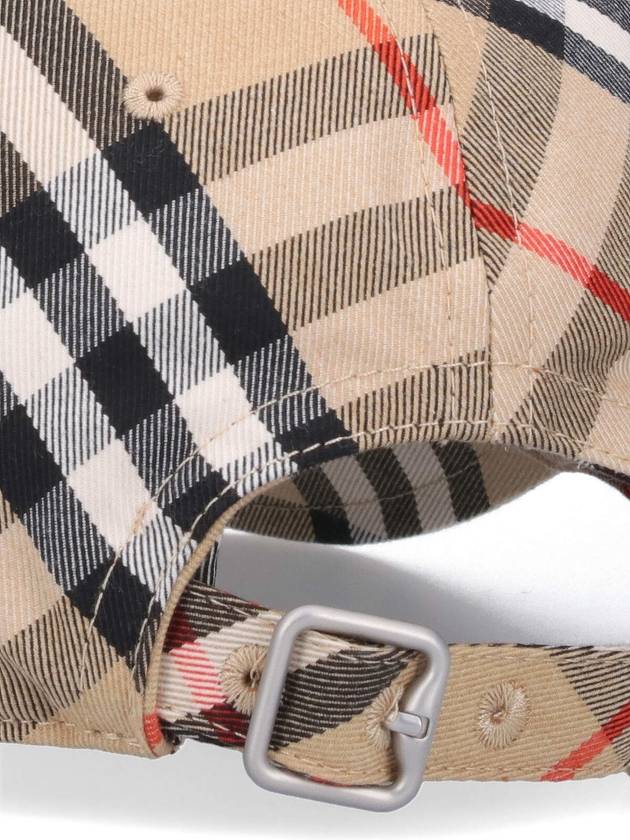 Vintage Check Base Ball Cap Beige - BURBERRY - BALAAN 4