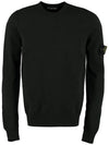 Wappen Patch Crew Neck Wool Knit Top Dark Green - STONE ISLAND - BALAAN 1