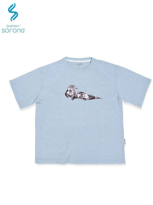 Crisis Animal Short Sleeve T-Shirt Blue - OFFGRID - BALAAN 2