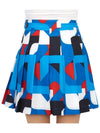 Golf Adina Print Skirt Brilliant Blue Big Bridge - J.LINDEBERG - BALAAN 8