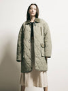 Quilted Trucker Padded Coat Khaki - FFEFF STUDIO - BALAAN 2