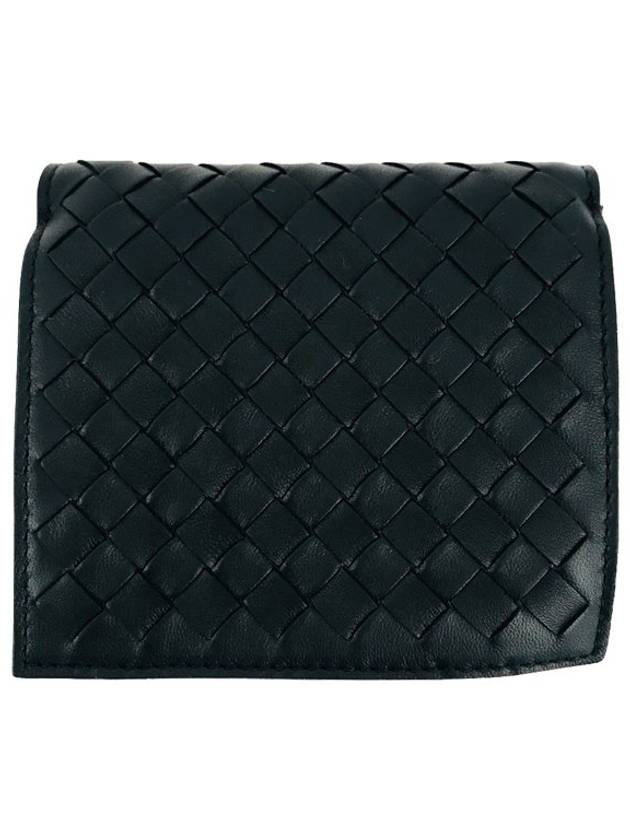 Intrecciato Nappa Half Wallet Black - BOTTEGA VENETA - BALAAN 3