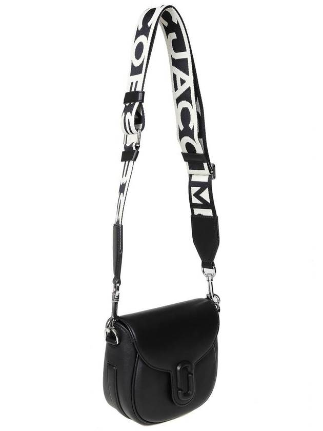 The J Marc Logo Strap Small Saddle Cross Bag Black - MARC JACOBS - BALAAN 3