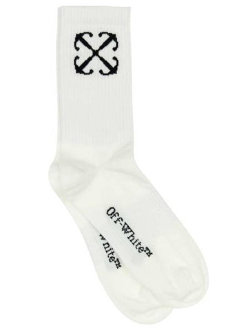 Arrow Motif Socks White - OFF WHITE - BALAAN 1