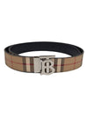 Monogram Motif Vintage Check Reversible Belt Archive Beige - BURBERRY - BALAAN 2