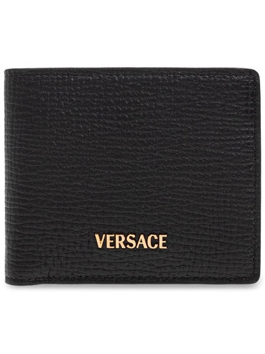 Versace Leather Wallet, Men's, Black - VERSACE - BALAAN 1