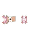 Chroma Stilla Gushon Cat Stud Earrings Rose Gold Pink - SWAROVSKI - BALAAN 1