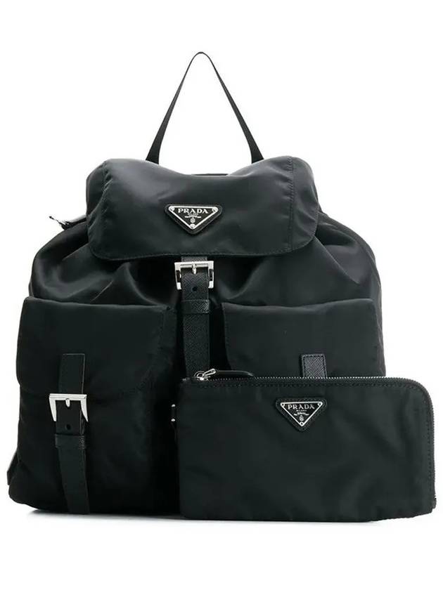 Re-Nylon Medium Backpack Black - PRADA - BALAAN 2