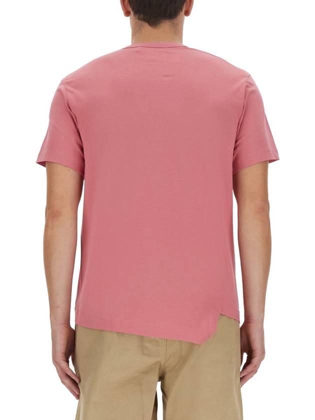 Lacoste Logo Patch Cotton Short Sleeve T-Shirt Pink - COMME DES GARCONS - BALAAN 4