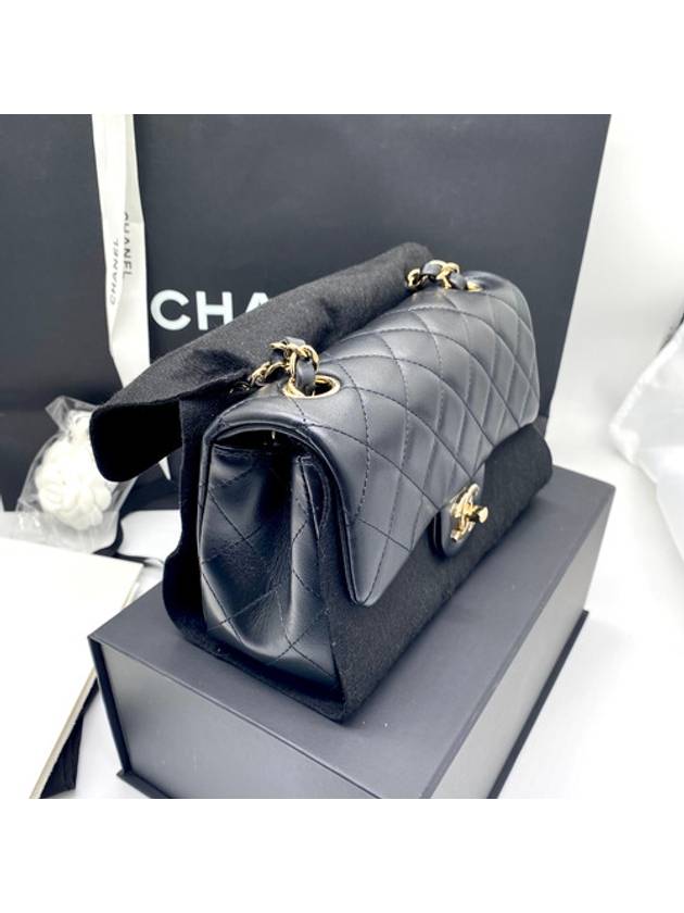 Classic Flap Mini Lambskin Shoulder Bag Black - CHANEL - BALAAN 5