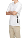 Relaxed Fit Short Sleeve T-Shirt White - HUGO BOSS - BALAAN 5