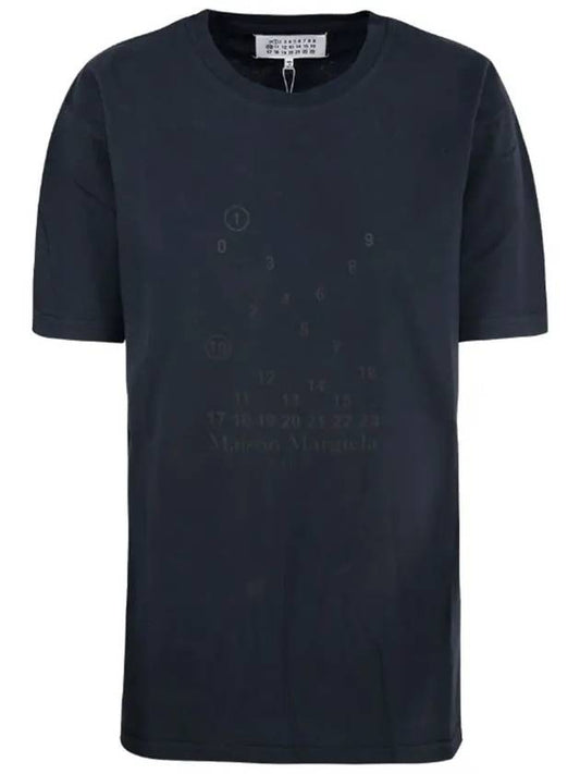 Numeric Logo Short Sleeve T-Shirt Black - MAISON MARGIELA - BALAAN 2