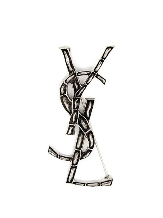 Opium YSL Crocodile Brooch Silver - SAINT LAURENT - BALAAN 2