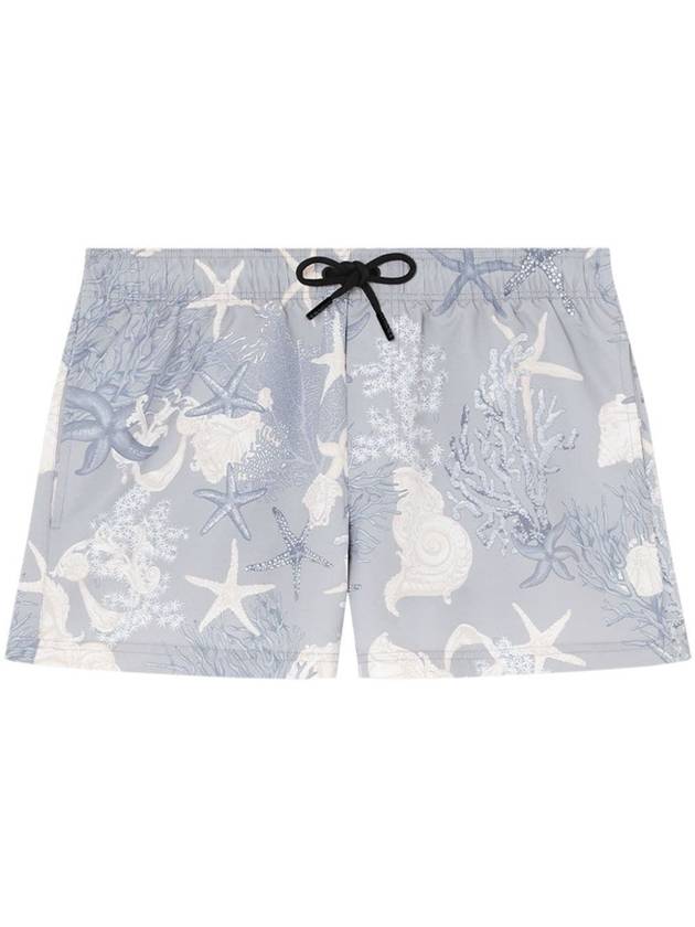 VERSACE SWIM SHORTS CORAL ALL OVER PRINT - VERSACE - BALAAN 1