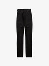 Logo Patch Casual Straight Pants Black - MONCLER - BALAAN 3