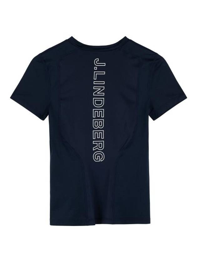 Marsha Logo Short Sleeve T-Shirt Navy - J.LINDEBERG - BALAAN 3