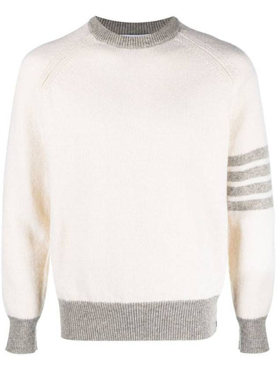 Wool 4 Bar Pullover Knit Top Beige - THOM BROWNE - BALAAN 2