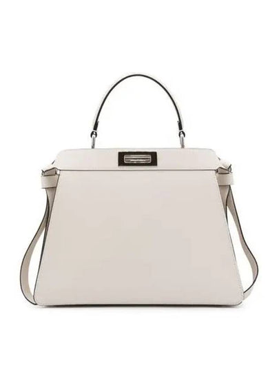 Peekaboo I See U Medium Tote Bag White - FENDI - BALAAN 2