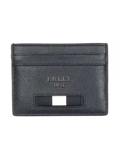 Metal Logo Card Wallet Black - BALLY - BALAAN 2