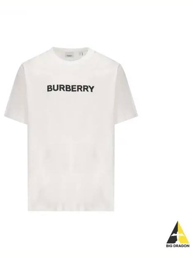 Logo Print Short Sleeve T-Shirt White - BURBERRY - BALAAN 2