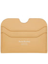 Silver Logo Card Wallet Dune Beige - ACNE STUDIOS - BALAAN 2