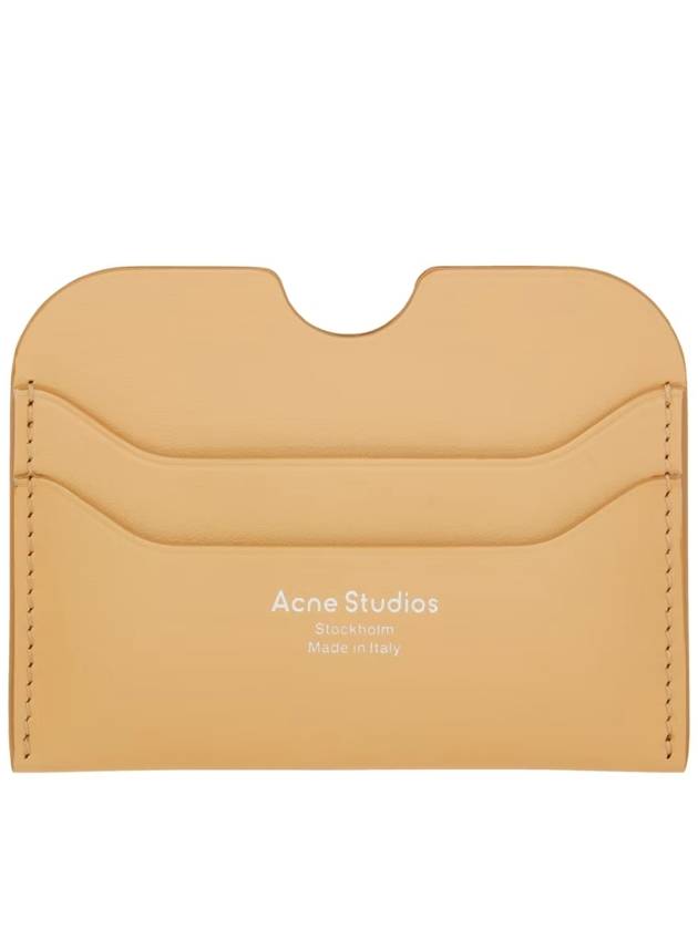 Silver Logo Card Wallet Dune Beige - ACNE STUDIOS - BALAAN 2